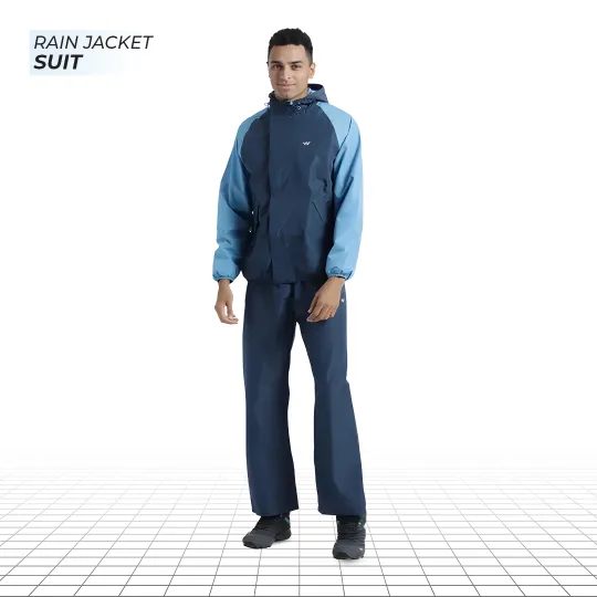 Wildcraft Rain Jacket Suit – Navy Blue